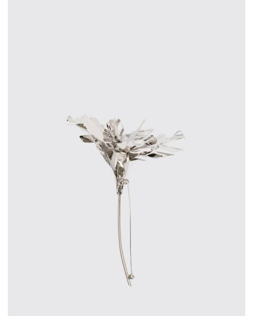 N°21 Metallic Floral Zinc Brooch