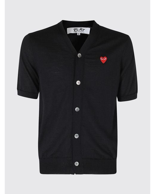 COMME DES GARÇONS PLAY Black Comme Des Gar&Ccedil	Ons Play Wool Cardigan for men