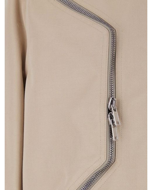 Rick Owens Natural Cotton Bomber Jacket for men