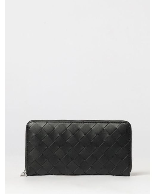 Bottega Veneta Gray Continental Zip-Around Wallet for men