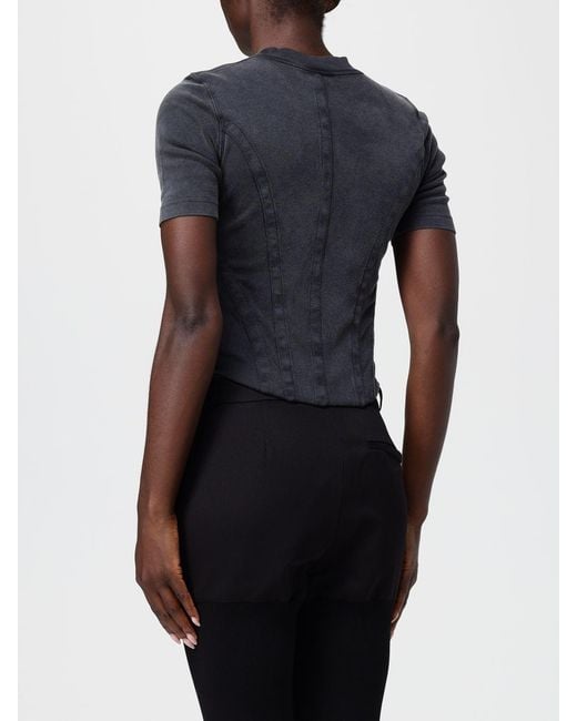 Balenciaga Gray Corseted T-Shirt