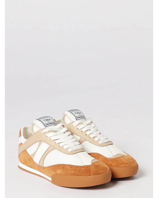 Chloé White ChloÉ Kick Leather Sneakers