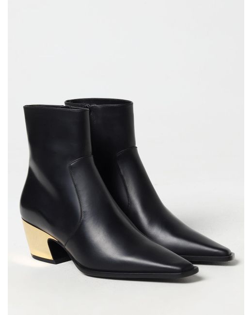 Bottega Veneta Flat Ankle Boots in Black | Lyst Canada