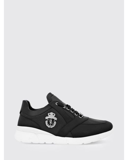 Billionaire Black Crest Runner Sneakers for men