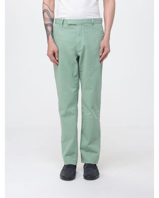 Polo Ralph Lauren Green Stretch Cotton Chino Trousers for men