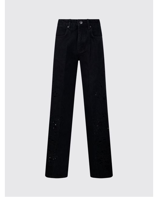 Farm Rio Blue Cotton Denim Jeans