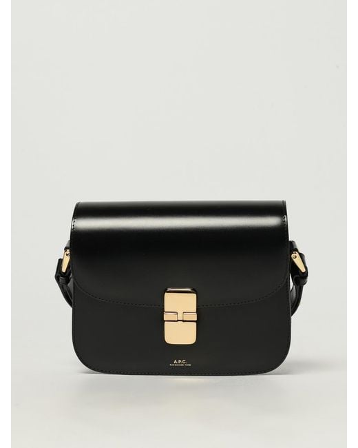 A.P.C. Black Grace Mini Leather Bag