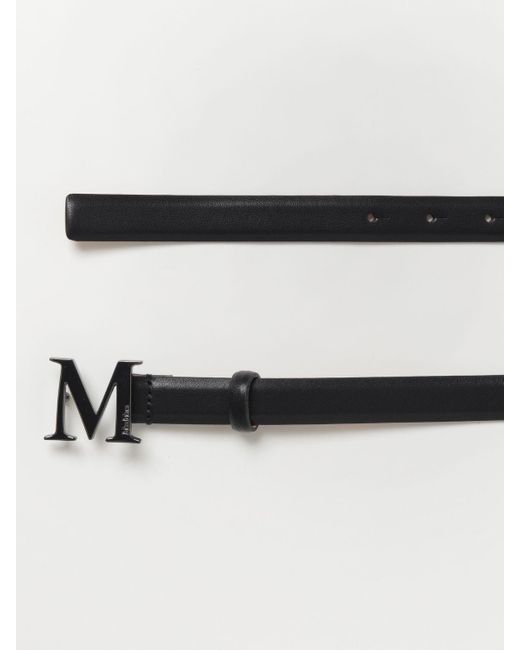 Cintura in pelle di Max Mara in Black