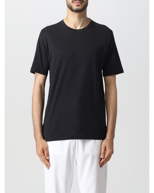 Kiton Black T-shirt for men