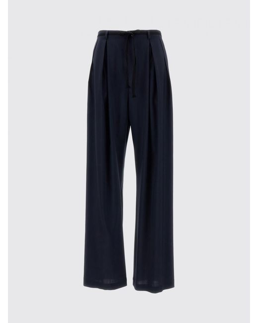 Barena Blue Virgin Wool Palazzo Trousers