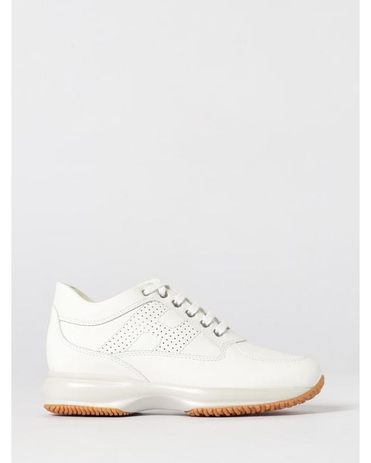 Hogan White Interactive Leather Sneakers
