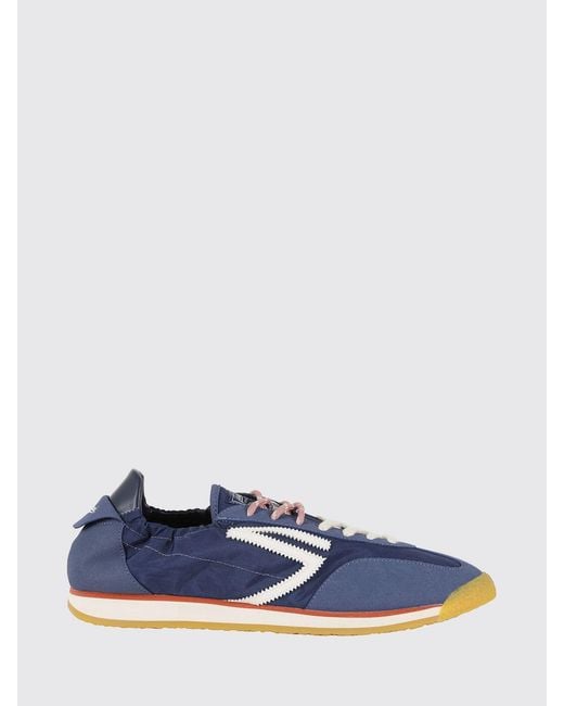 PURAAI Blue Panther Vegan Leather And Nylon Sneakers for men