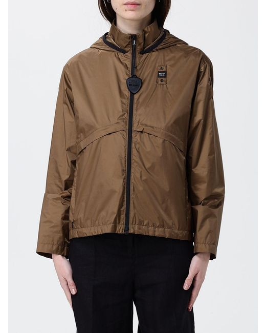 Blauer Brown Polyester Hooded Jacket for men