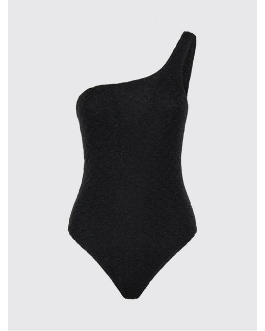 Missoni Black One Shoulder One Piece Swimsuit