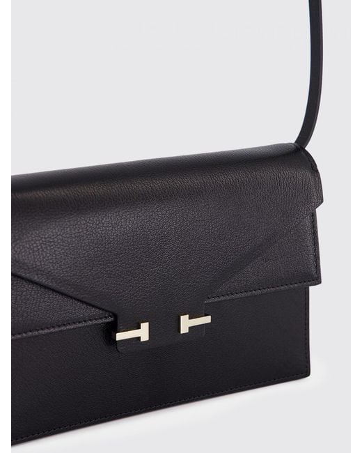 Tom Ford Black Aube Calf Leather Shoulder Bag