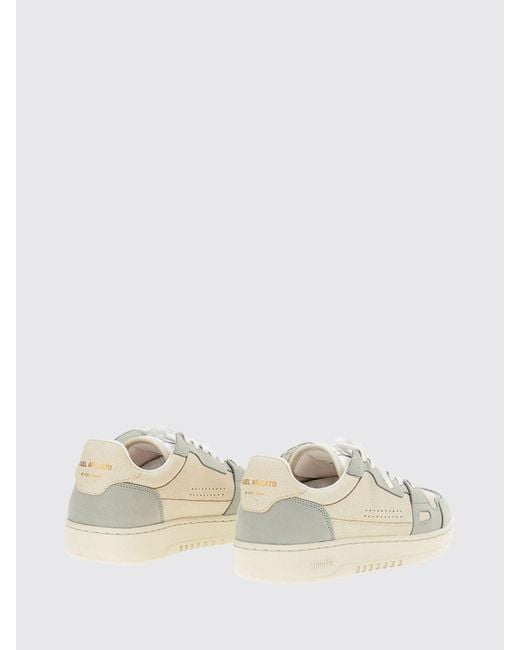 Axel Arigato Natural Low-Top Leather And Mesh Sneakers With Perforated Toe for men