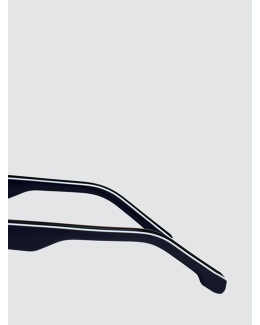 Carrera Blue Rectangular Acetate Aviator Sunglasses With Double Bridge for men