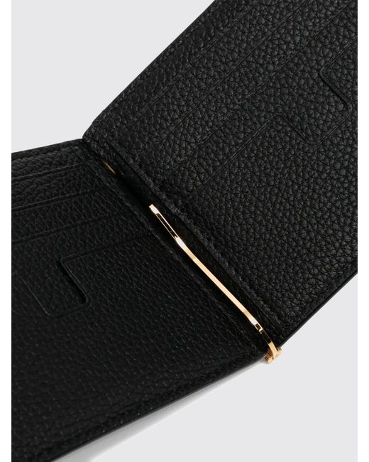 Tom Ford White Hammered Leather Wallet for men