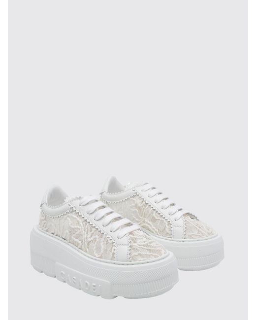Casadei White Nexus Platform Sneakers