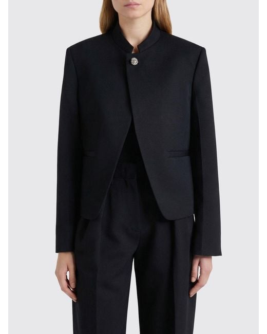 Jil Sander Blue Wool Single-Breasted Blazer