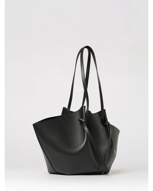 Yuzefi Black Large Mochi Hammered Leather Bag