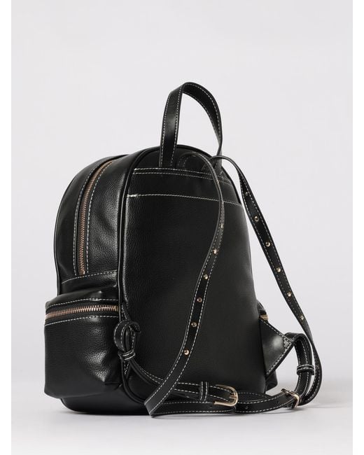 Liu Jo Black Faux Leather Backpack