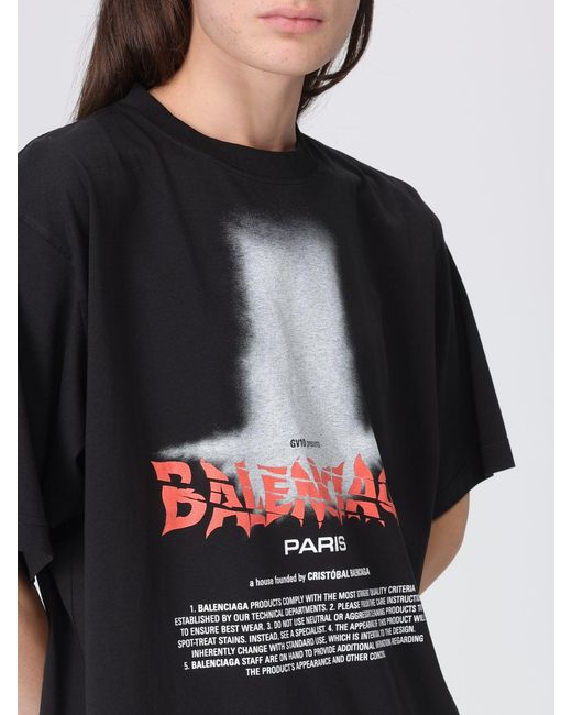 Balenciaga Black Relaxed Fit T-Shirt