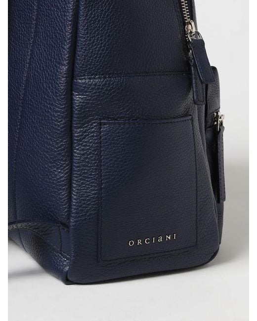 Orciani Blue Backpack for men