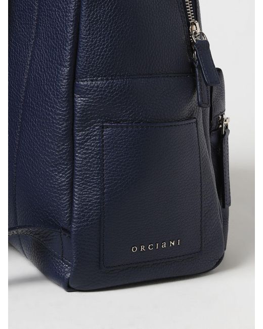 Orciani Blue Backpack for men