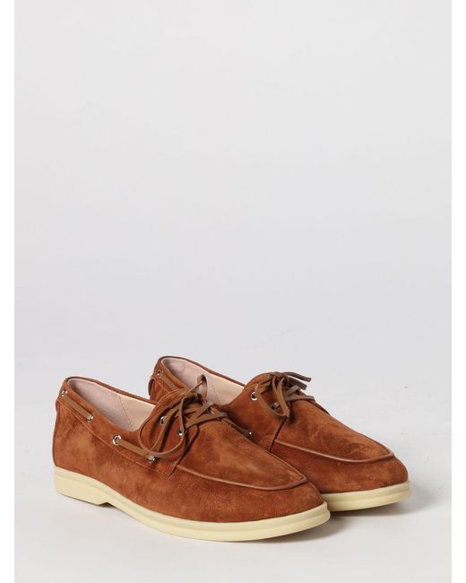 Coccinelle Brown Suede Boat Moccasins