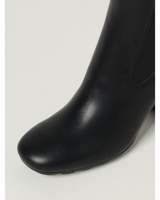 Hogan Black Flat Ankle Boots