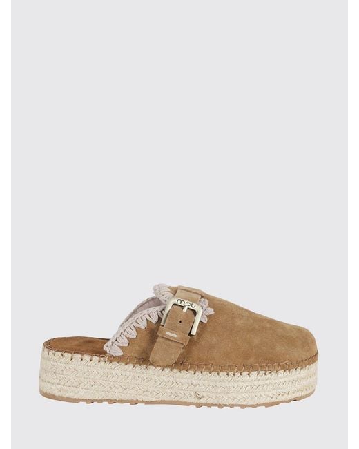 Mou Multicolor Jute Suede Clogs