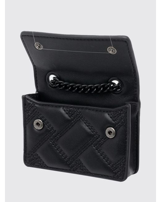 Kurt Geiger Black Kensington Quilted Calf Leather Mini Crossbody Bag