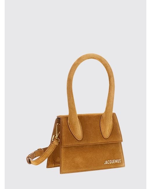 Jacquemus Natural Le Chiquito Moyen Suede Bag