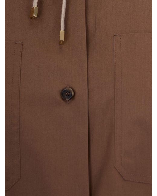Max Mara Brown Casual Cotton Shirt