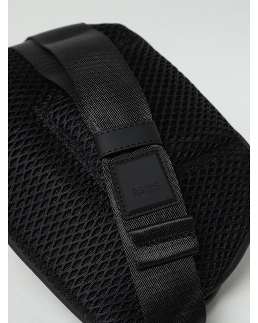 Rains Black Belt Bag for men