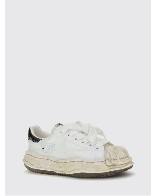 Maison Mihara Yasuhiro White Blakey Tarred Canvas Sneakers for men