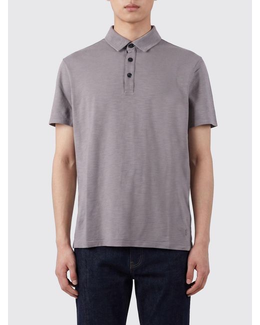 Dondup Purple Basic Cotton Polo Shirt for men
