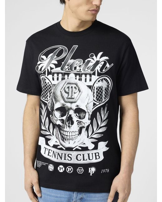 Philipp Plein Black T-Shirt for men
