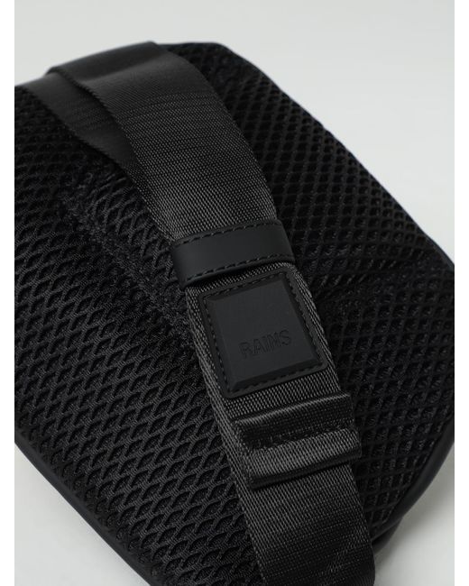 Rains Black Belt Bag for men