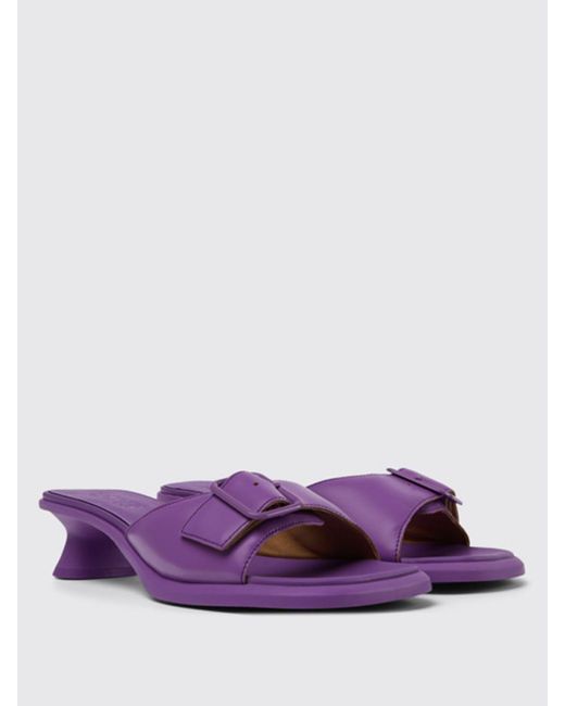 Sandalo Dina in pelle di Camper in Purple