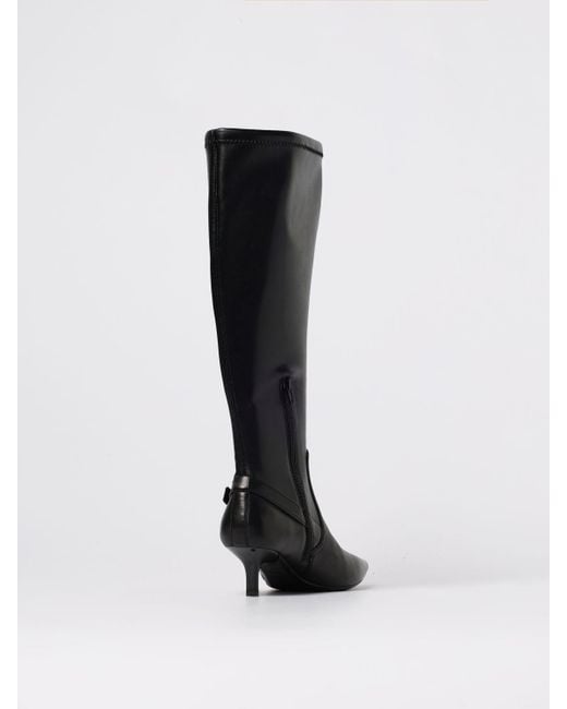 Pinko Black Flat Ankle Boots