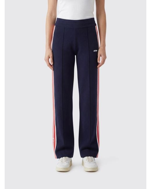 Autry Blue Technical Fabric Sport Pants