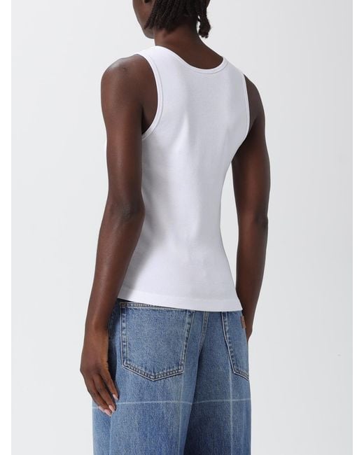 Maison KitsunÉ Canotta Basic di Maison Kitsuné in White