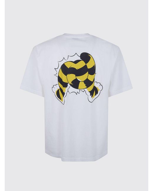 KENZO White Printed Cotton T-Shirt for men