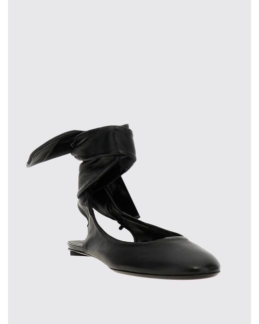 The Attico White Ballet Flats