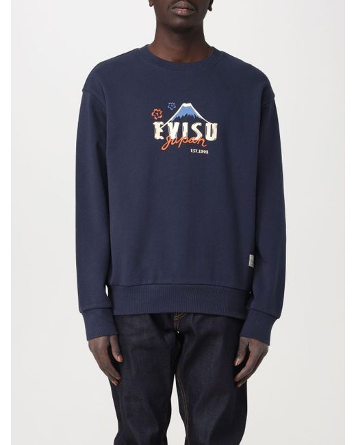 Evisu Blue Sweatshirt for men