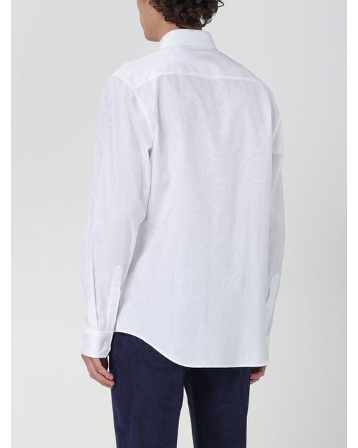 Camicia basic di Versace in White da Uomo