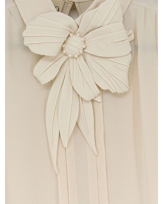 Valentino White Silk Blouse