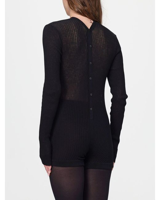 Mugler Black Knit Bodysuit